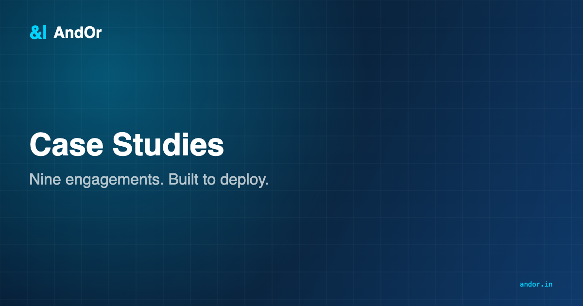 Case Studies — Government, Smart Cities, Education, Conservation | AndOr