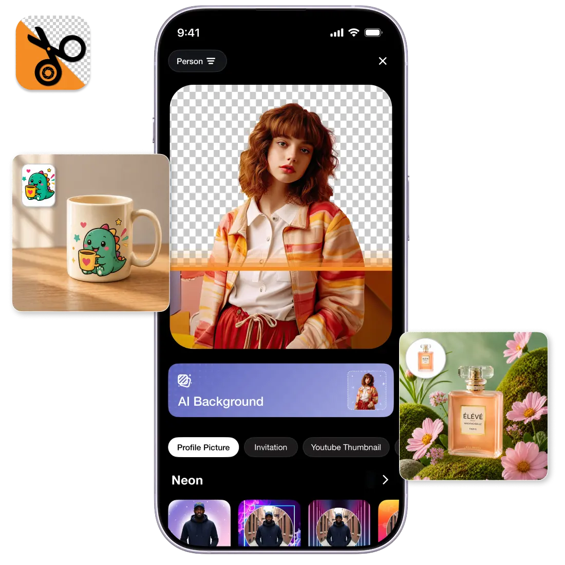 PhotoCut — one-tap AI background removal app